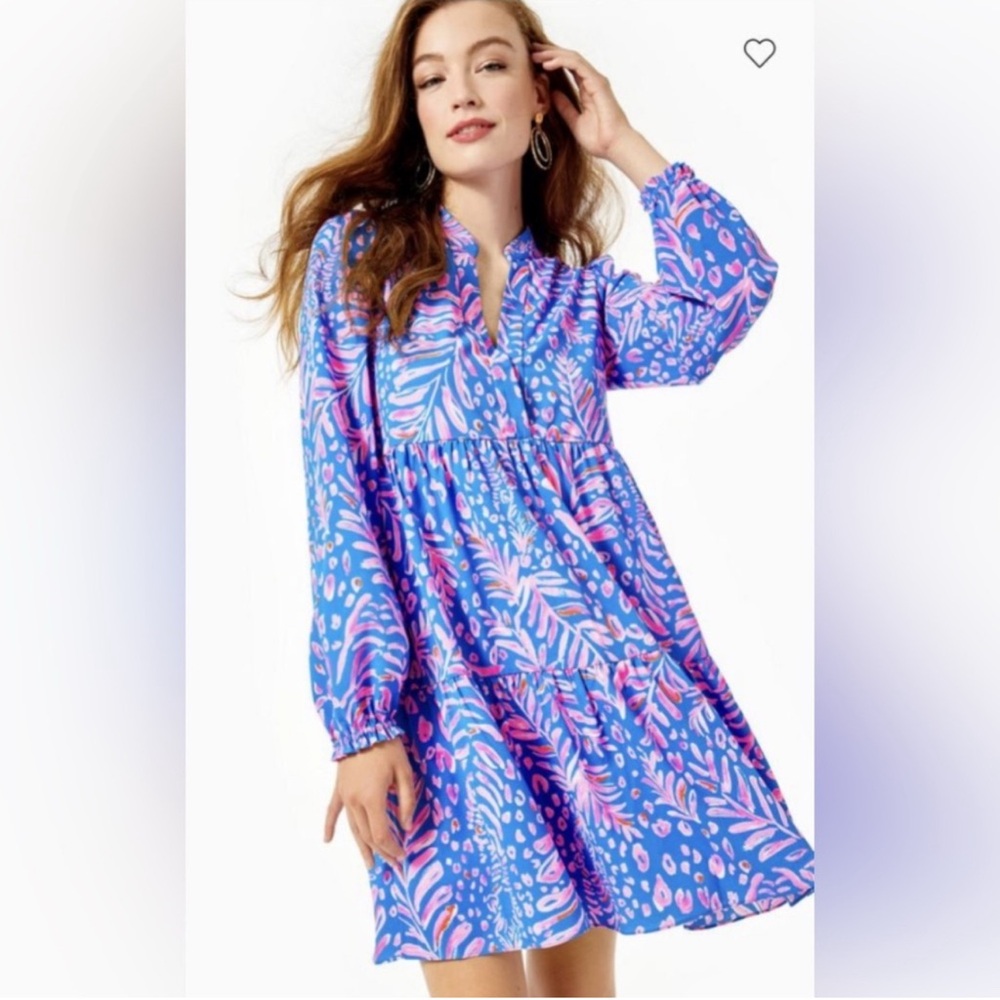 Lilly Pulitzer Winona Stretch Dress in Pundy Blue La Zebra